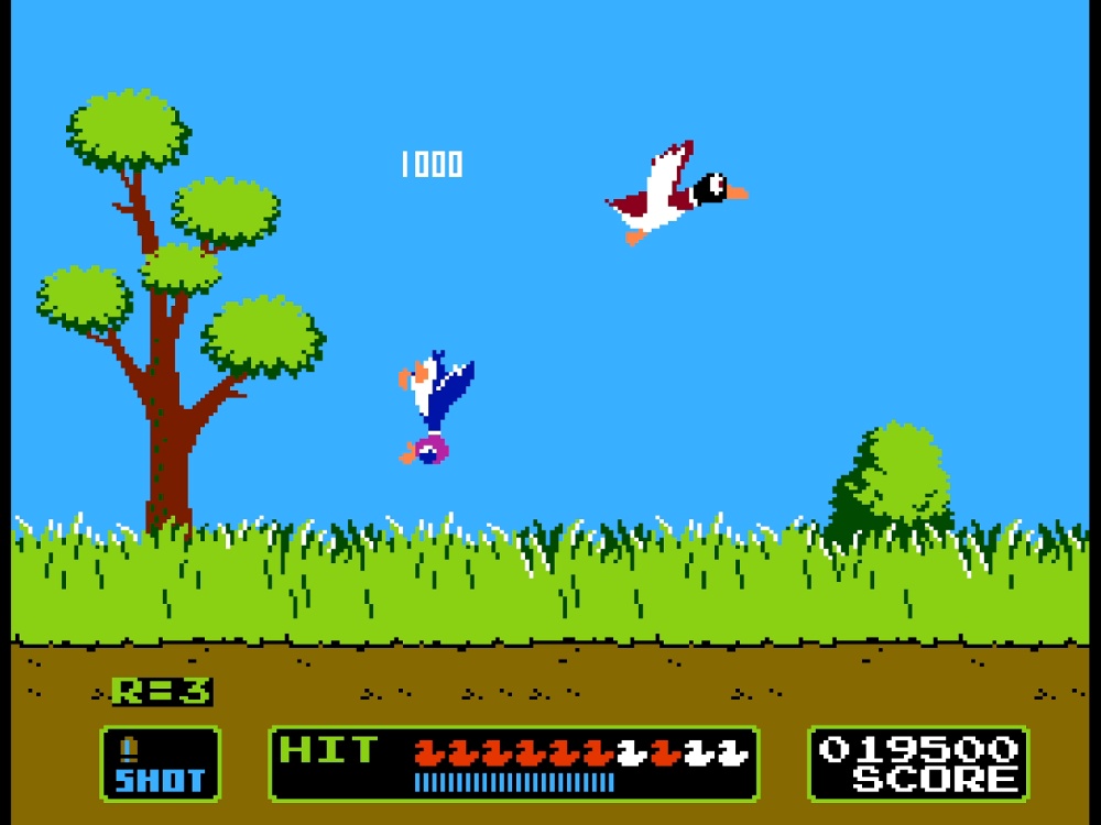 Gameplay of Duck Hunt for NES